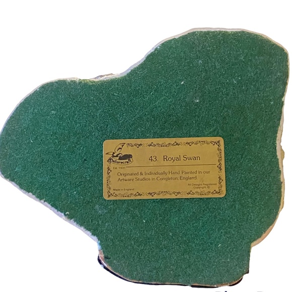 Vintage Naturecraft Figurine Royal Swan # 43 by Peter Tomlins 1985 - Picture 9 of 10